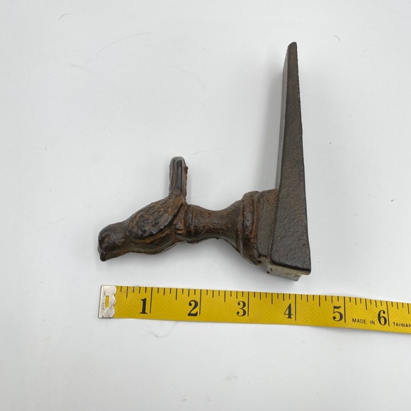 Vintage Cast Iron Bird Door Stopper Wedge Decorative Heavy Duty Doorstop - Picture 6 of 6